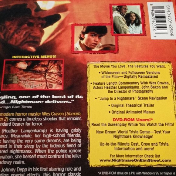DVD A Nightmare on Elm Street 1984 Digitally Remasterd Wes Craven Freddy Krueger - Picture 5 of 8